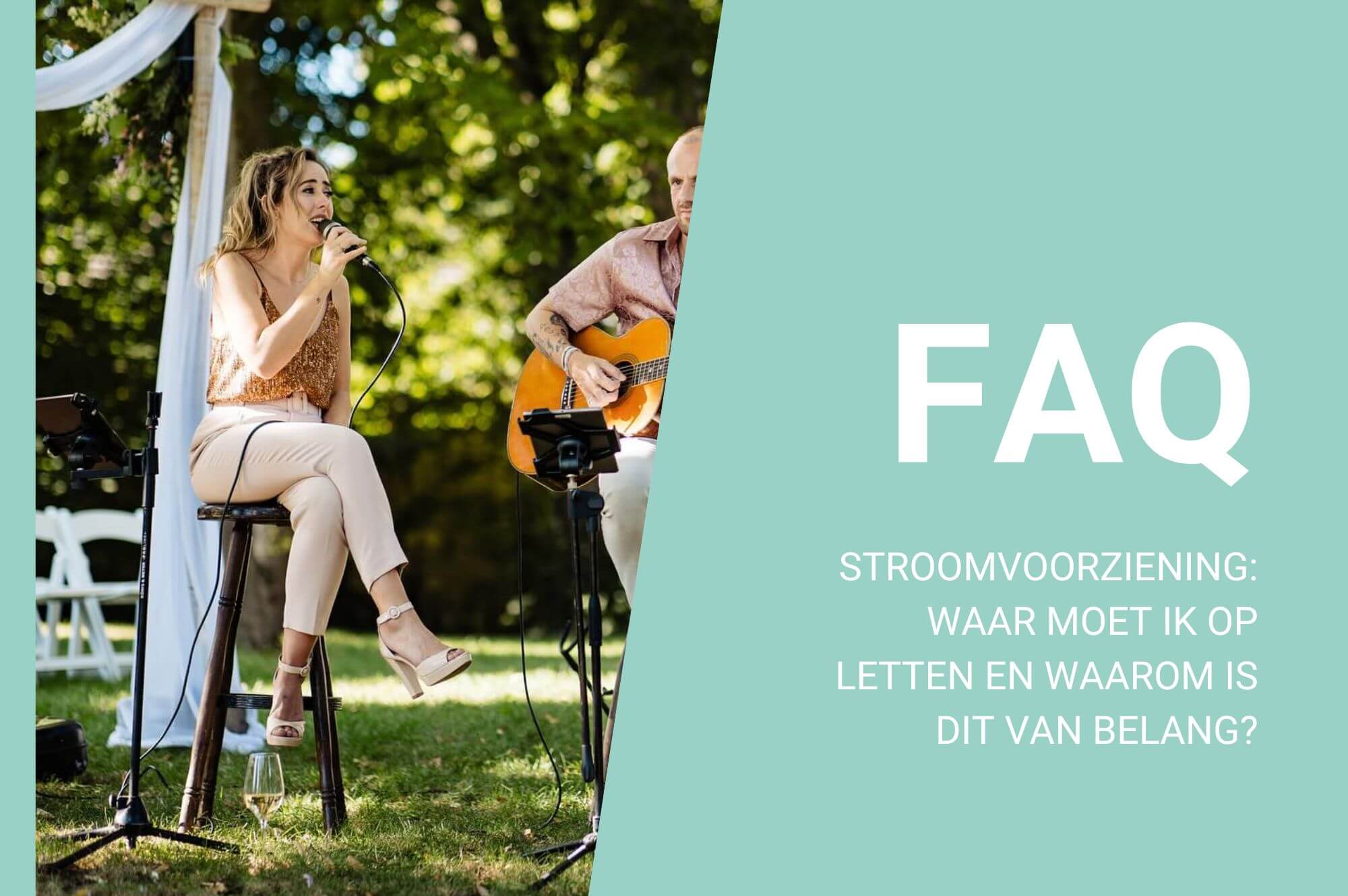stroomvoorziening bij livemuziek